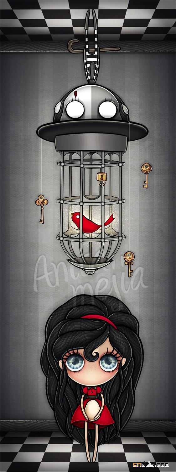 墨西哥Anita Mej&#237;a插画欣赏