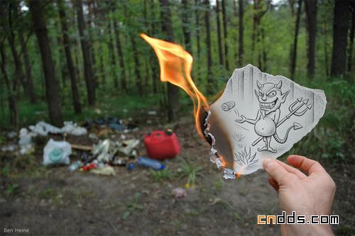 现实还是梦境---Ben Heine将摄影与涂鸦结合