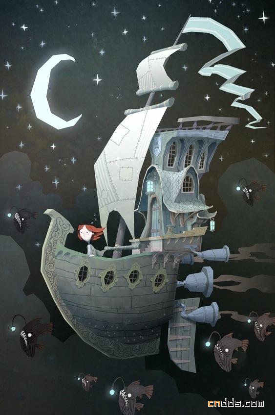 美丽的超现实插画