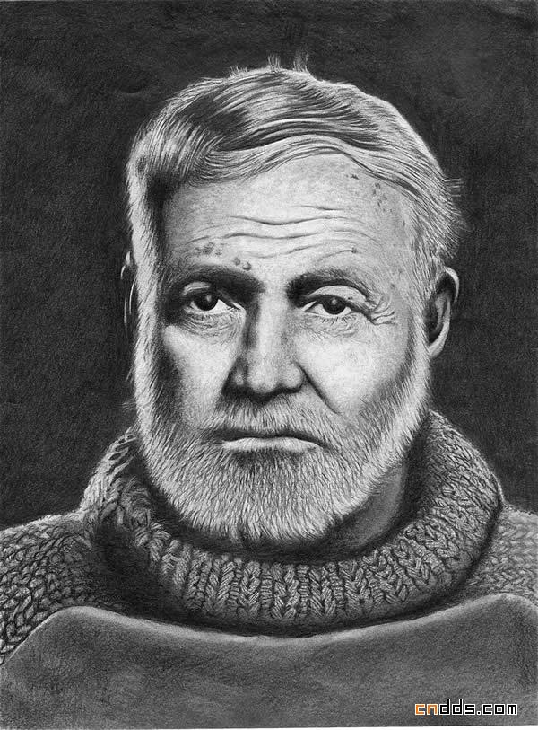 加拿大Denis Poirier 漂亮的铅笔肖像画作品
