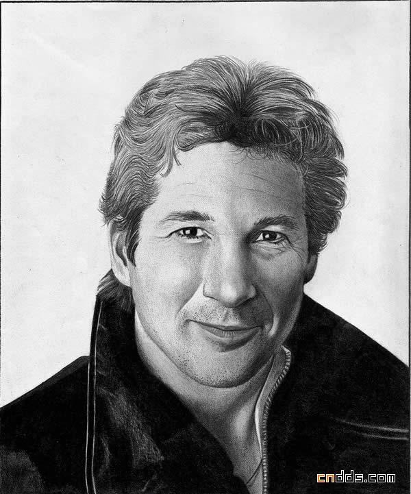 加拿大Denis Poirier 漂亮的铅笔肖像画作品