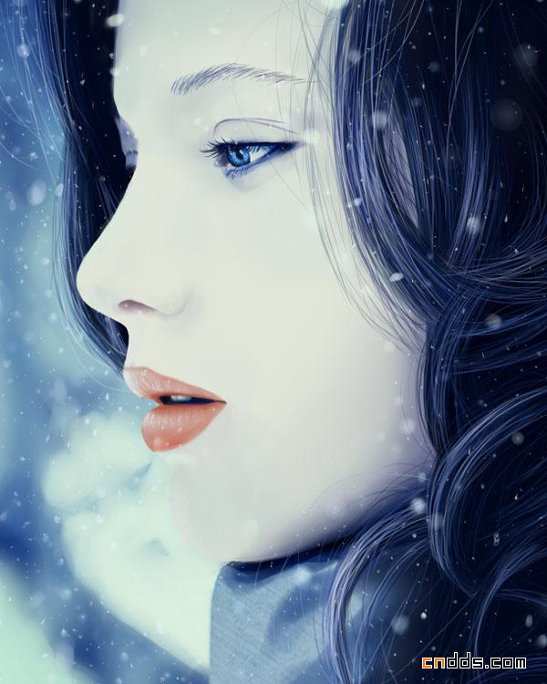 艳丽的人物肖像插画艺术