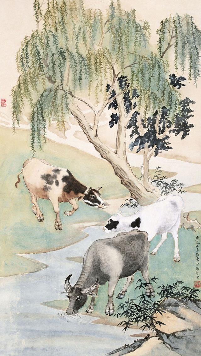 陈缘督国画人物作品