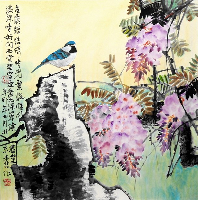 未君国画花鸟作品