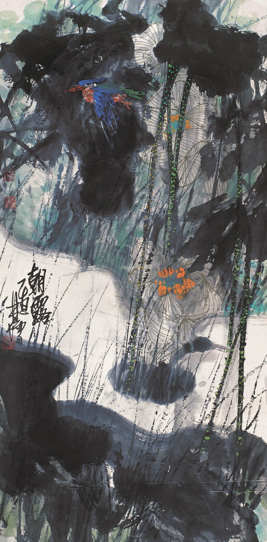 林墉国画花鸟作品