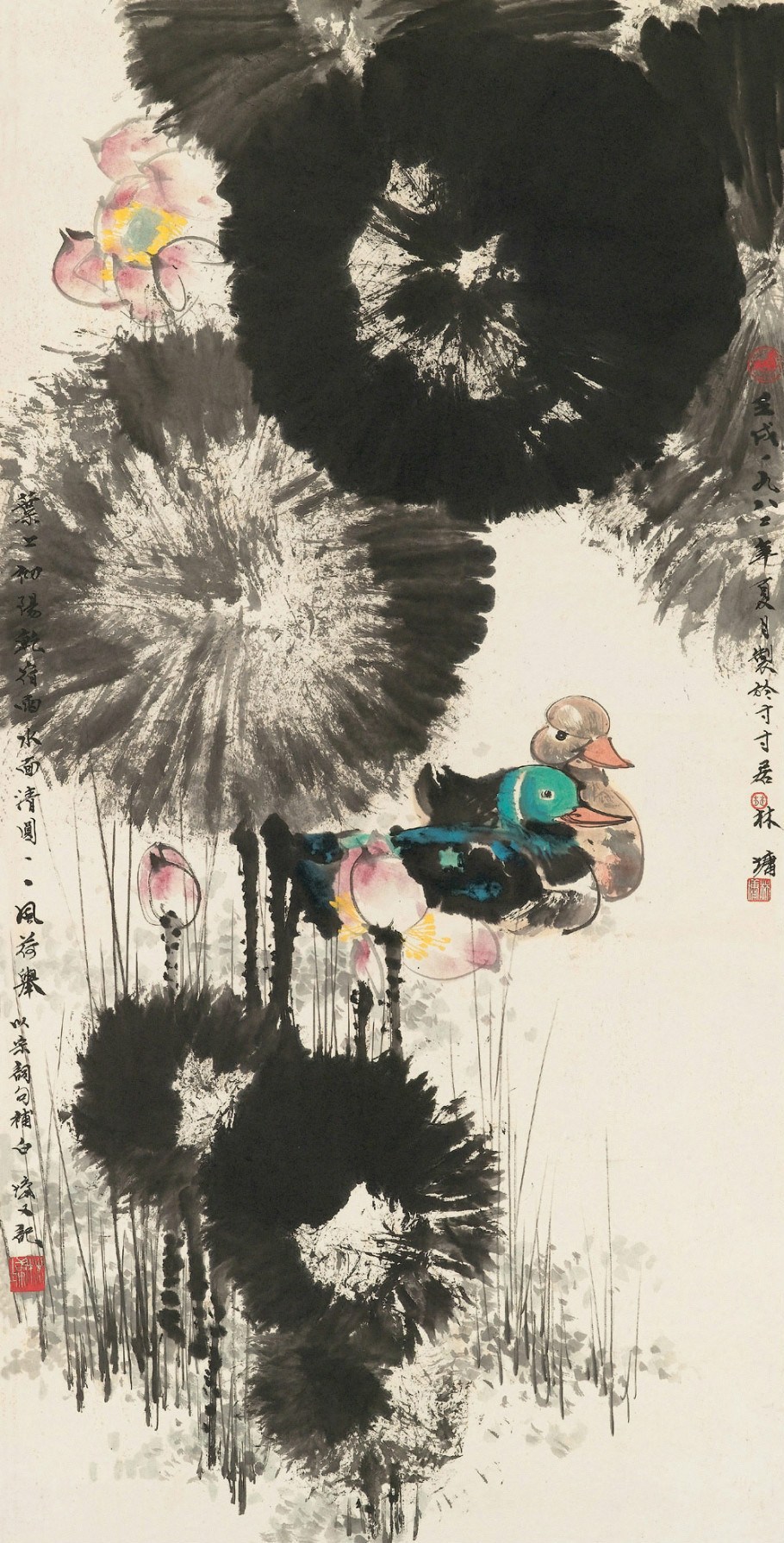 林墉国画花鸟作品