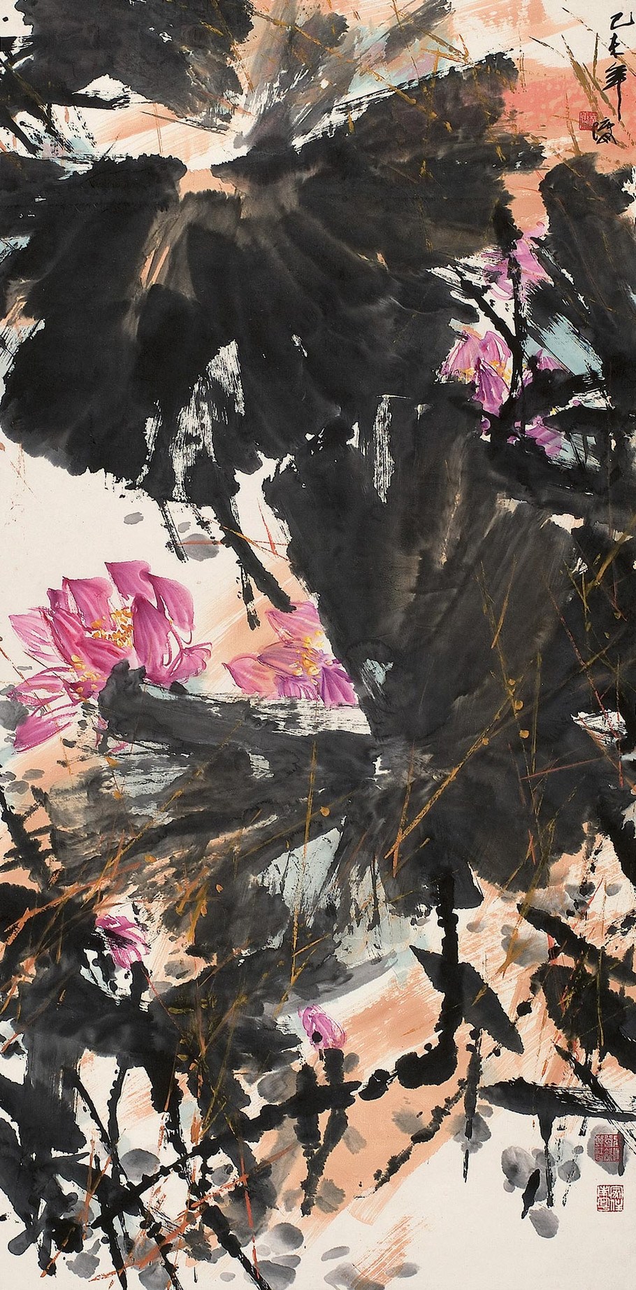 林墉国画花鸟作品
