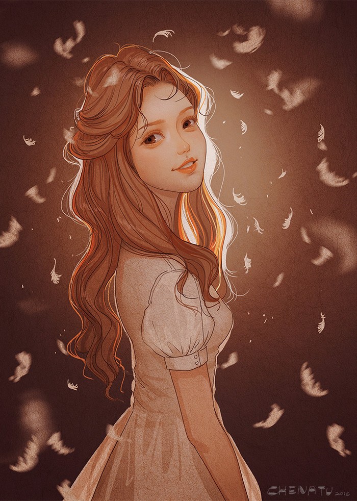 肖像插画作品欣赏