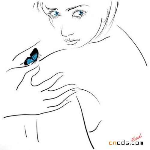俄罗斯简洁不简单的线描绘画作品