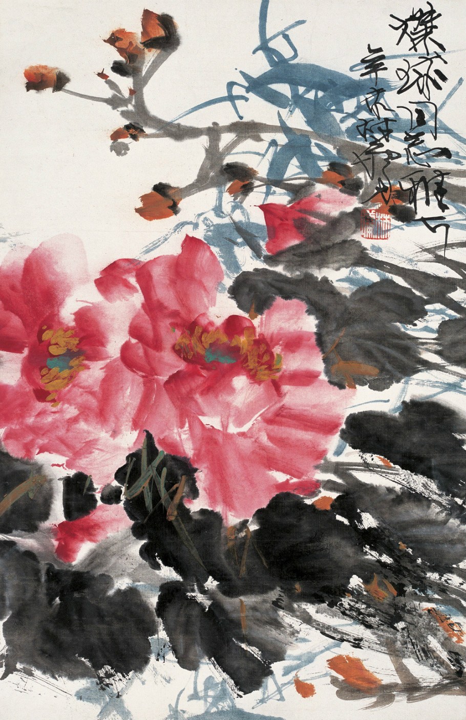 林墉国画花鸟作品