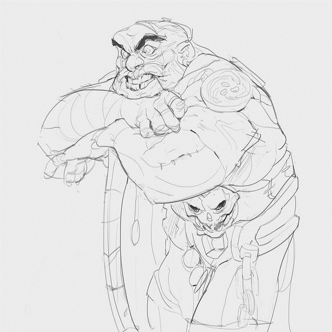 优秀线条插画稿件