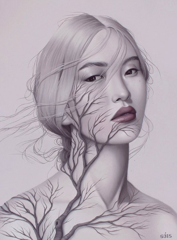 忧郁系列的绘画作品欣赏