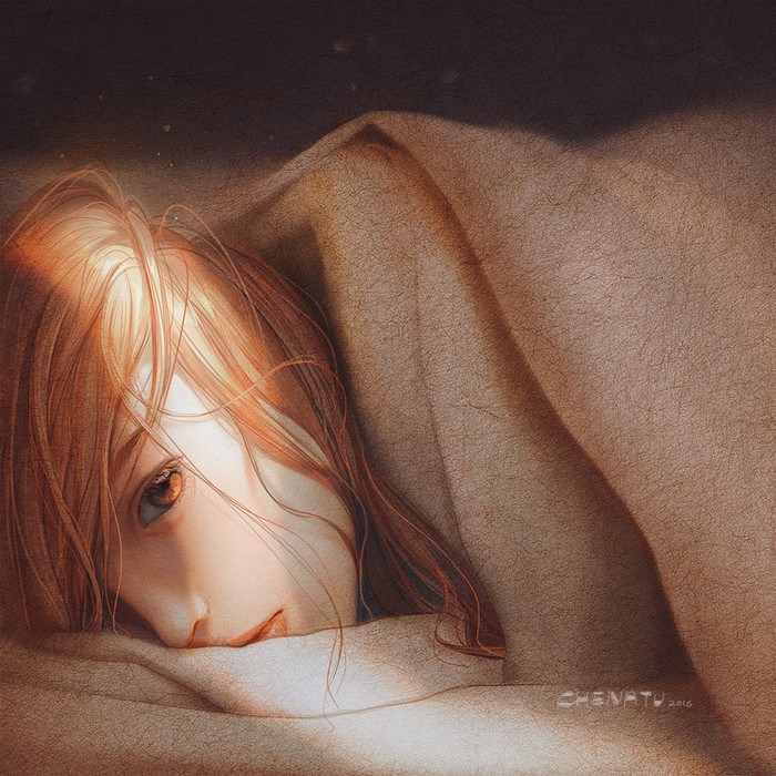 肖像插画作品欣赏