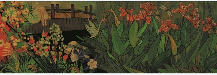  风格独特的动物园插画