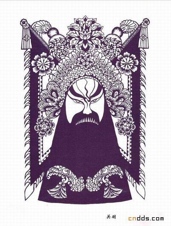 国粹中的艺术—京剧脸谱剪纸
