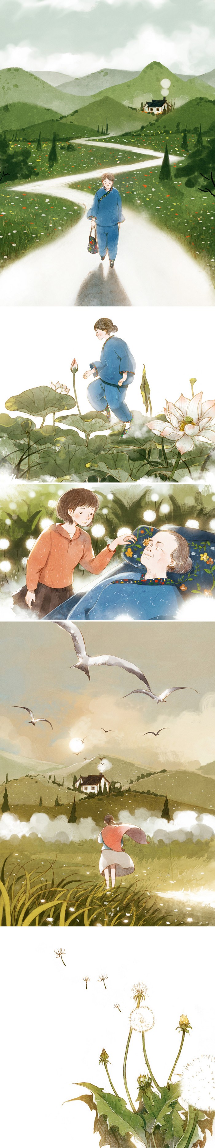 温馨的插画作品欣赏