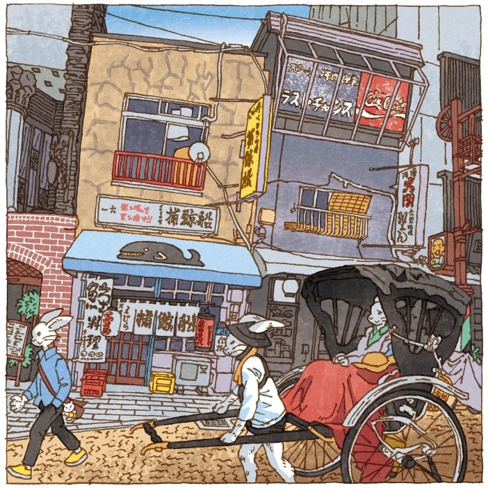“100 views of Tokyo”系列插画作品