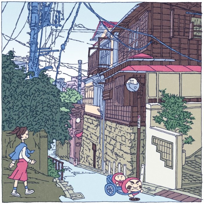 “100 views of Tokyo”系列插画作品