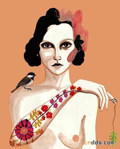 德国插画家Peggy Wolf时尚水彩画
