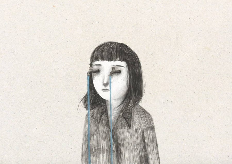 超现实风格人物插画欣赏