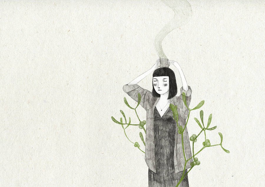 超现实风格人物插画欣赏