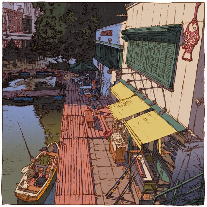 “100 views of Tokyo”系列插画作品