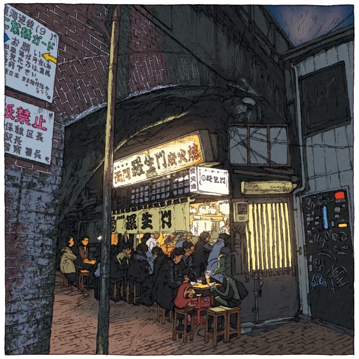 “100 views of Tokyo”系列插画作品