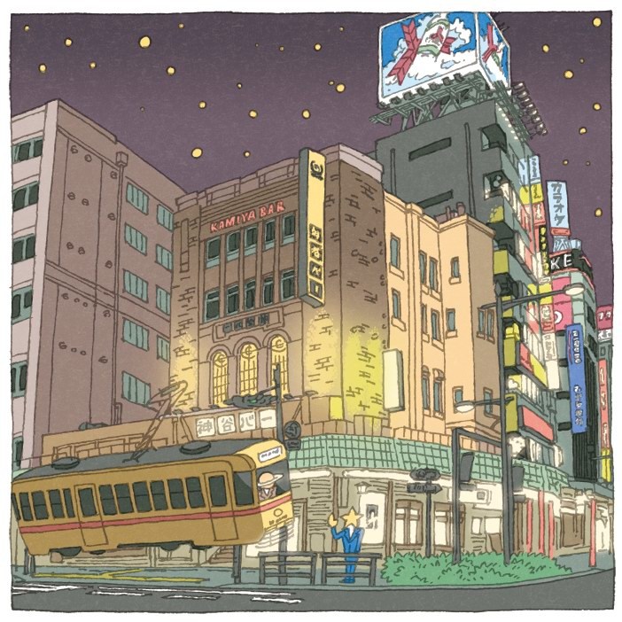 “100 views of Tokyo”系列插画作品