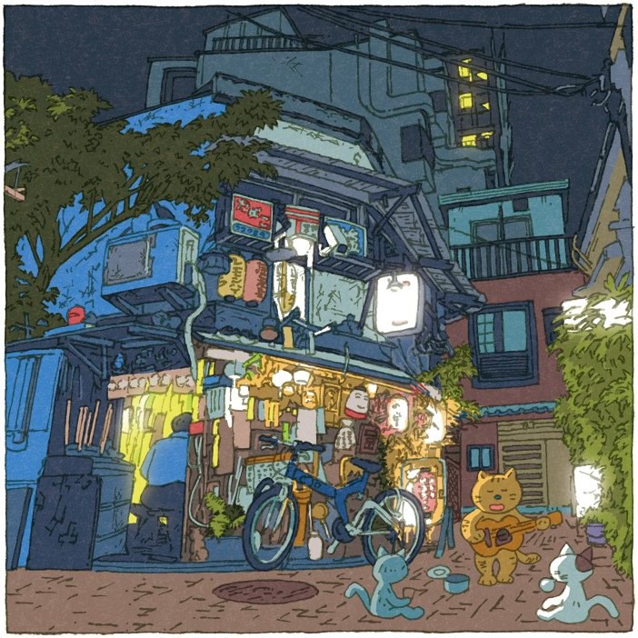 “100 views of Tokyo”系列插画作品