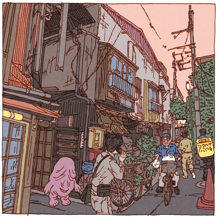 “100 views of Tokyo”系列插画作品