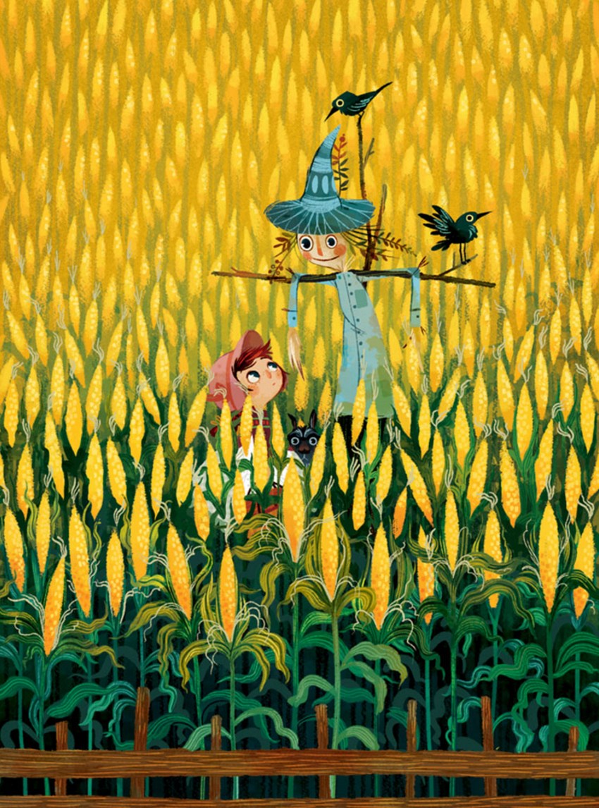 绿野仙踪童话故事插画