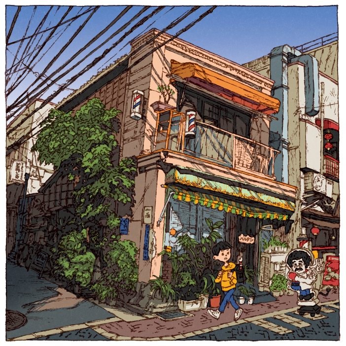“100 views of Tokyo”系列插画作品