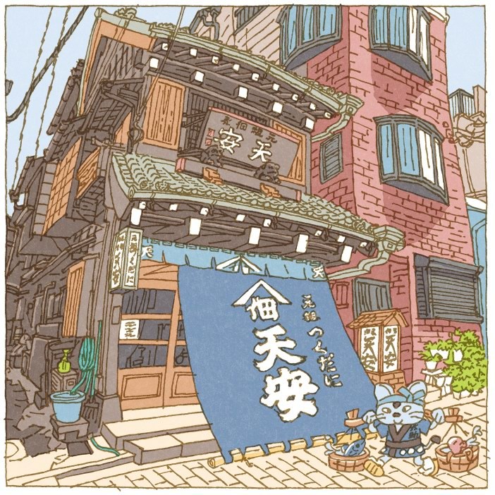 “100 views of Tokyo”系列插画作品