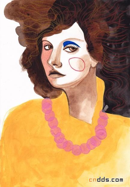 德国插画家Peggy Wolf时尚水彩画