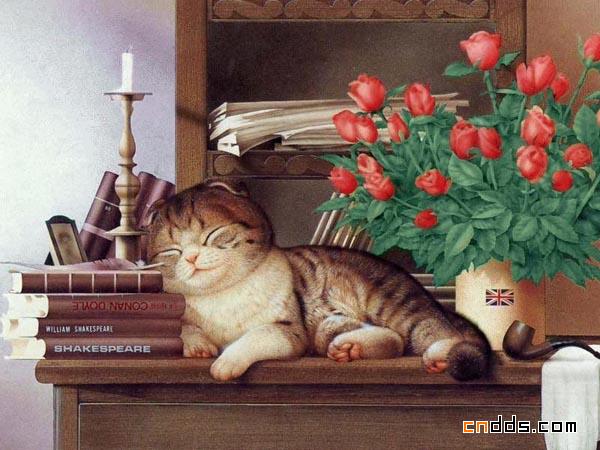 Makoto Muramatsu的萌猫插画集