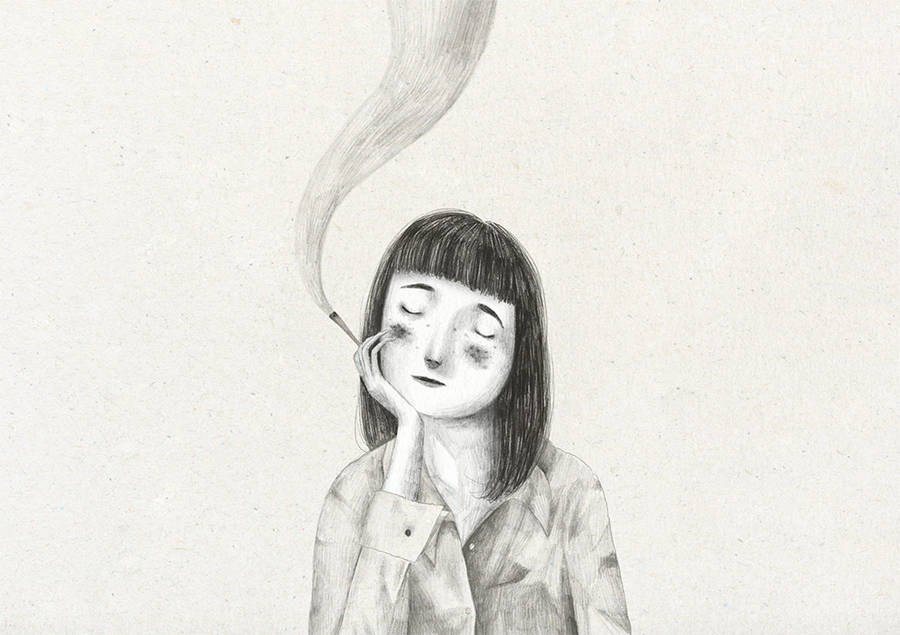 超现实风格人物插画欣赏