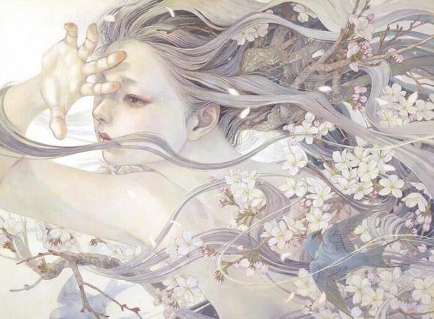 柔美浪漫的超现实主义的插画作品——平野实穗
