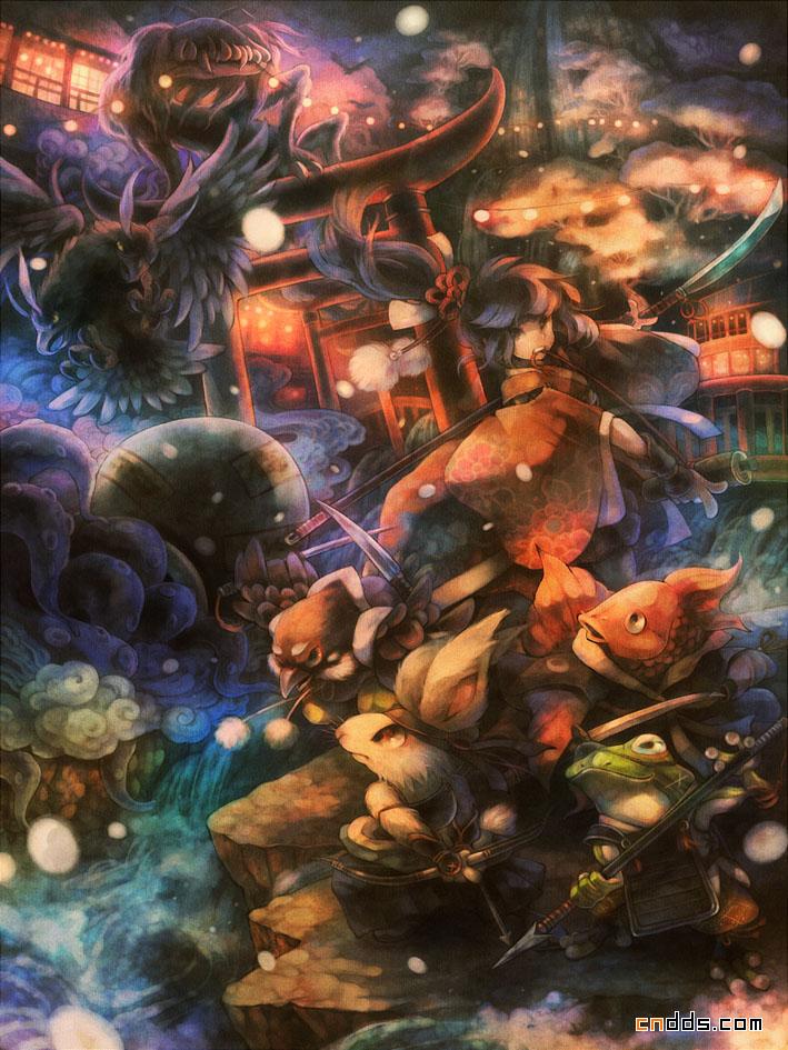 幻彩绚丽的震撼插画设计欣赏