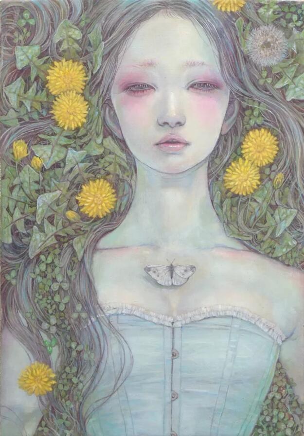 柔美浪漫的超现实主义的插画作品——平野实穗