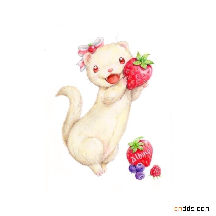 又拿你们无辜的眼神勾引我可爱插画设计