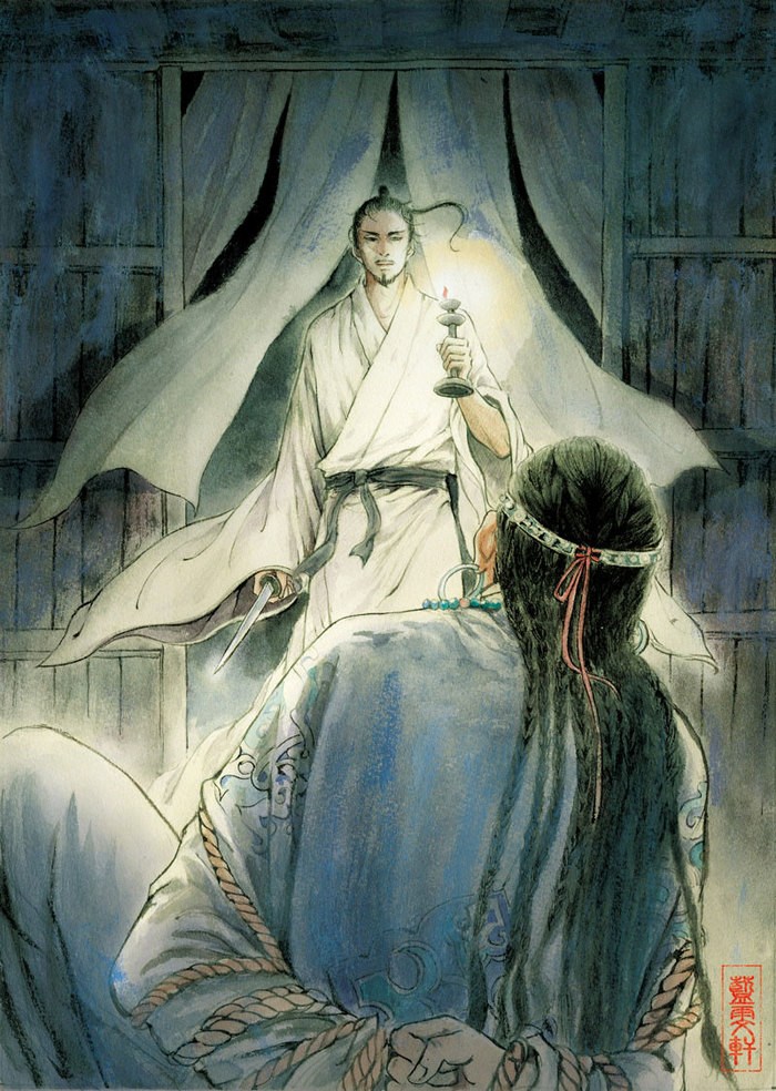 古风唯美玄幻武侠人物插画