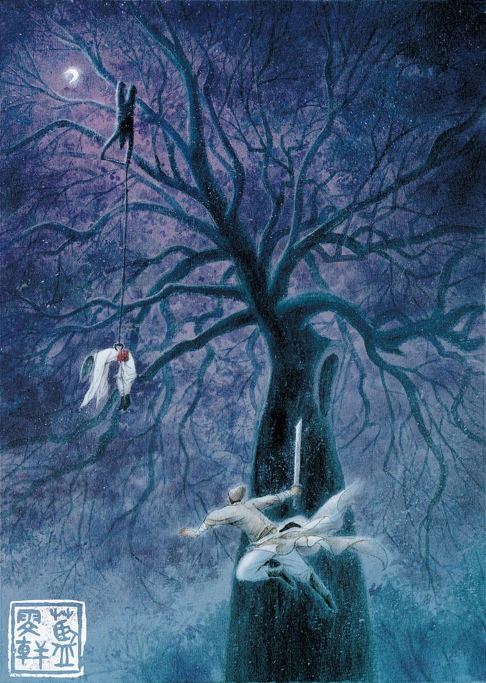 古风唯美玄幻武侠人物插画