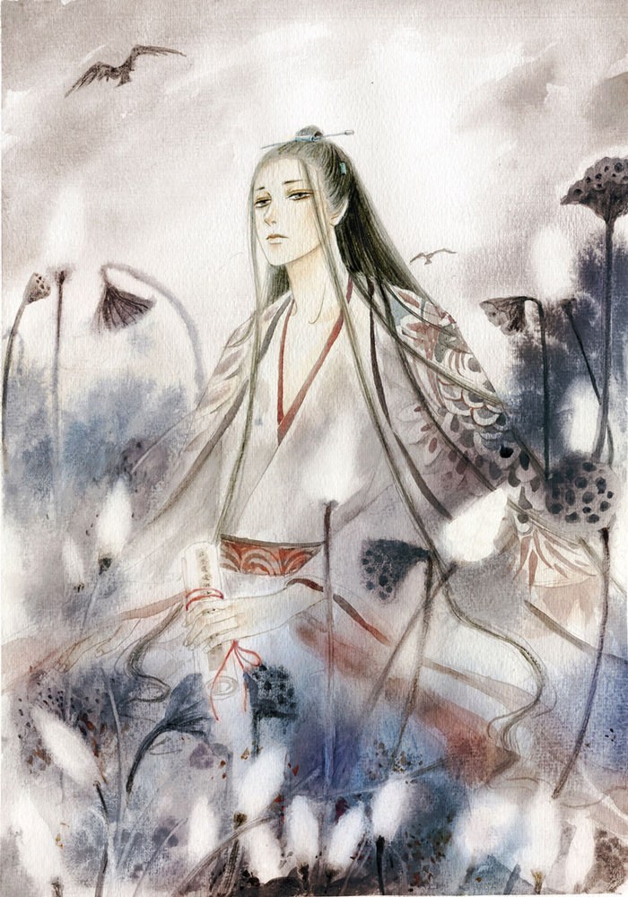 古风唯美玄幻武侠人物插画