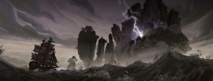 一组场景插画设计