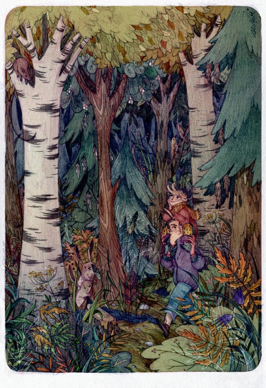 捷克插画师 Suwi 随心水彩插画作品
