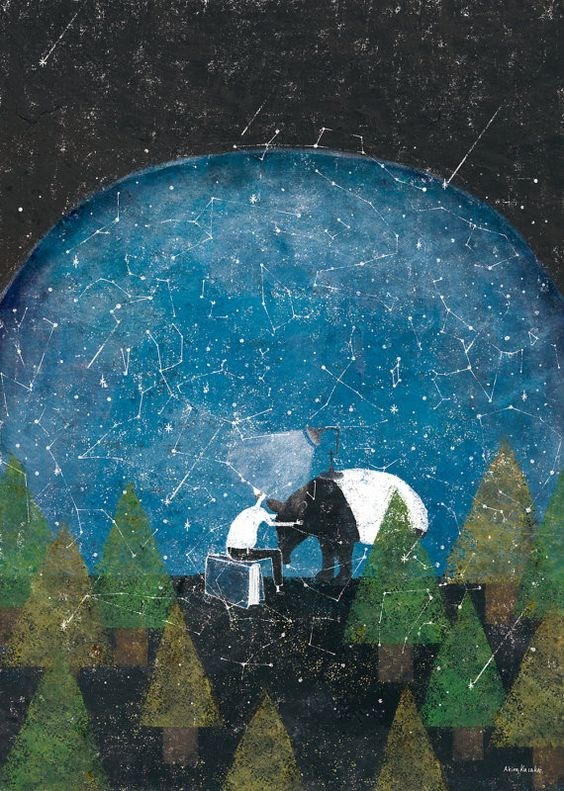 简单安静的《森林乐章》插画欣赏