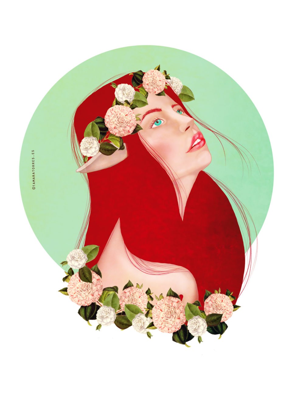 美丽的人物肖像插画作品欣赏