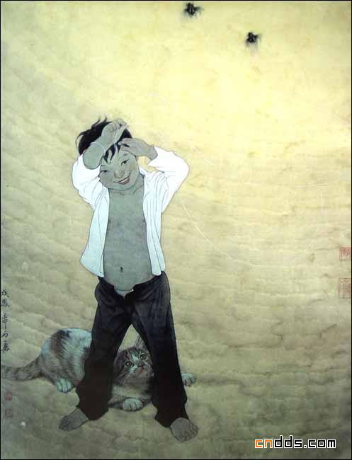 陈白一工笔人物画作品欣赏