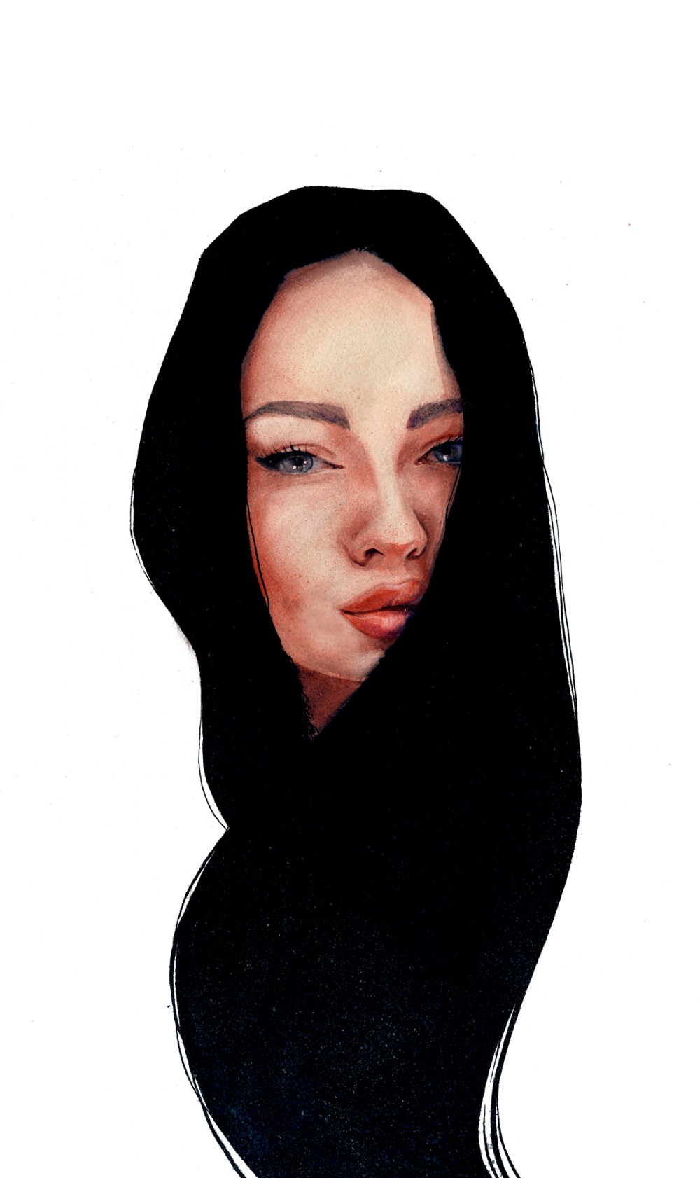 精细的人物绘画作品欣赏