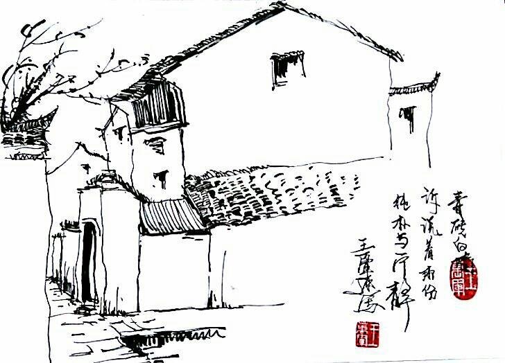 钢笔画